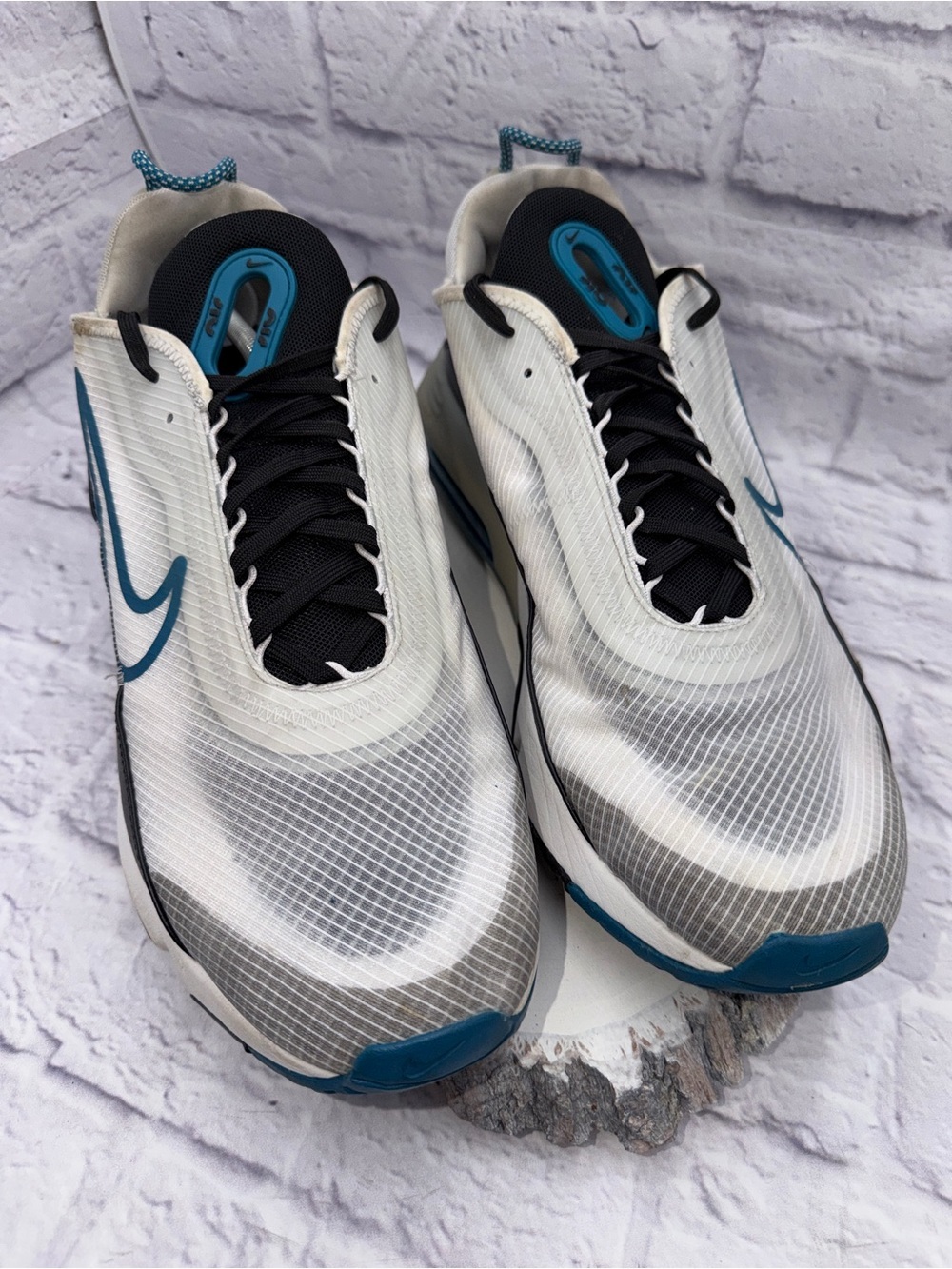 Nike Air Max 2090 Mens Size 14 White Black Athletic Running Shoes Sneakers - Picture 2 of 10
